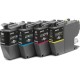 Оригиална касета за мастило Brother MFC-J1010DW / DCP-J1050DW Жълт (4 броя) NaN –  BB Касети с мастило