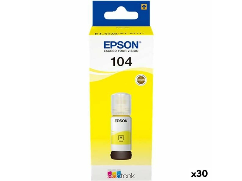 Мастило пълнител Epson 104 Жълт NaN –  BB Пълнители и комплекти за пълнене на касети
