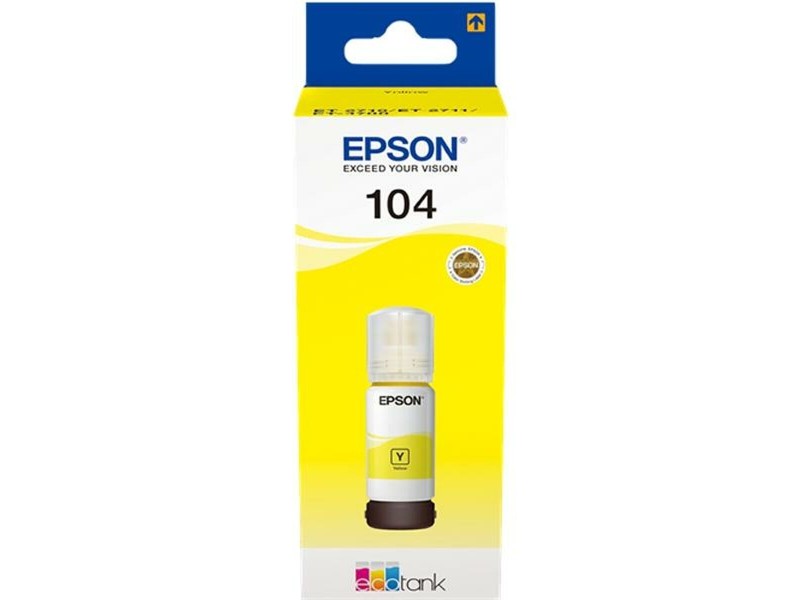 Мастило пълнител Epson 104 Жълт NaN –  BB Пълнители и комплекти за пълнене на касети