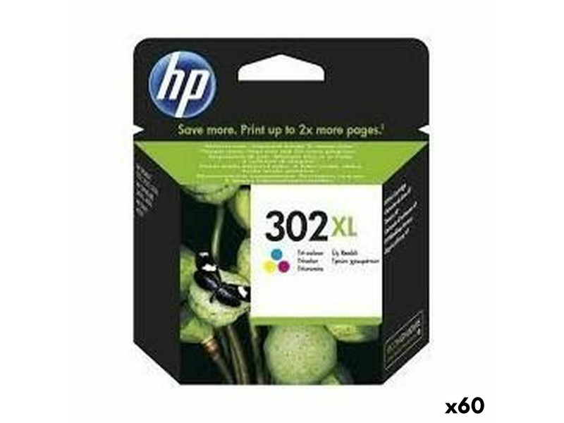 Оригиална касета за мастило HP 302XL Трицветен (60 броя) NaN –  BB Касети с мастило