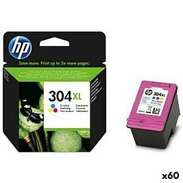 Оригиална касета за мастило HP Nº304XL Трицветен (60 броя)