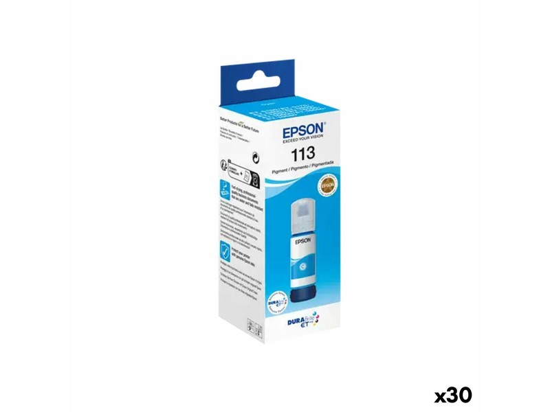 Мастило пълнител Epson ECOTANK ET-5850, ET-5800, ET-16650, ET-16600, ET-5880, ET-5170 - Nº 113 Синьо-зелен NaN –  BB Пълнители и комплекти за пълнене на касети