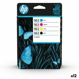 Оригиална касета за мастило HP OFFICEJET PRO 9000 SERIES - Nº 963 Жълт Многоцветен (12 броя)