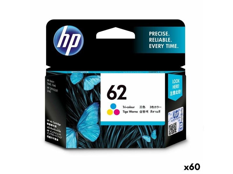 Оригиална касета за мастило HP ENVY 5640 - Nº62 Трицветен (60 броя) NaN –  BB Касети с мастило