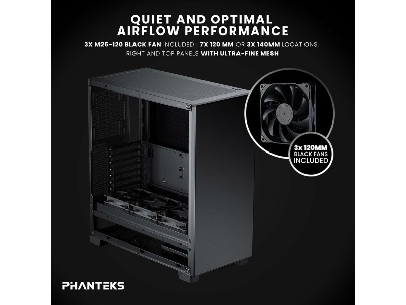 ATX полу-висока кутия Phanteks PH-XT523PSC_BK01 NaN –  BB Калъфи за настолни компютри