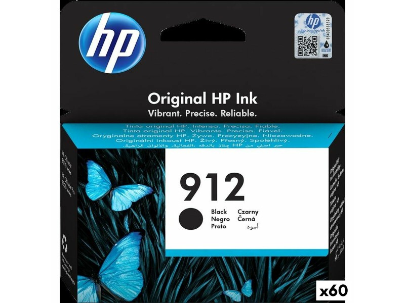 Оригиална касета за мастило HP Nº912 Черен (60 броя) NaN –  BB Касети с мастило