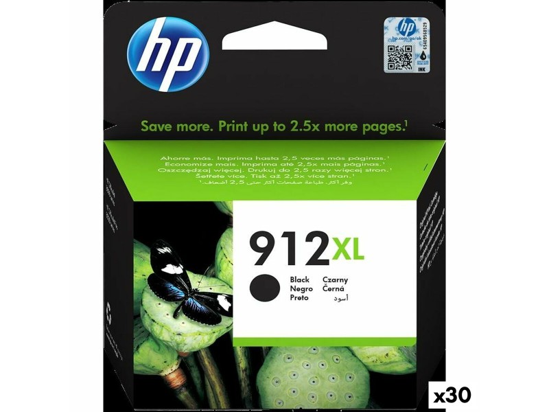 Оригиална касета за мастило HP 912XL Черен (30 броя) NaN –  BB Касети с мастило