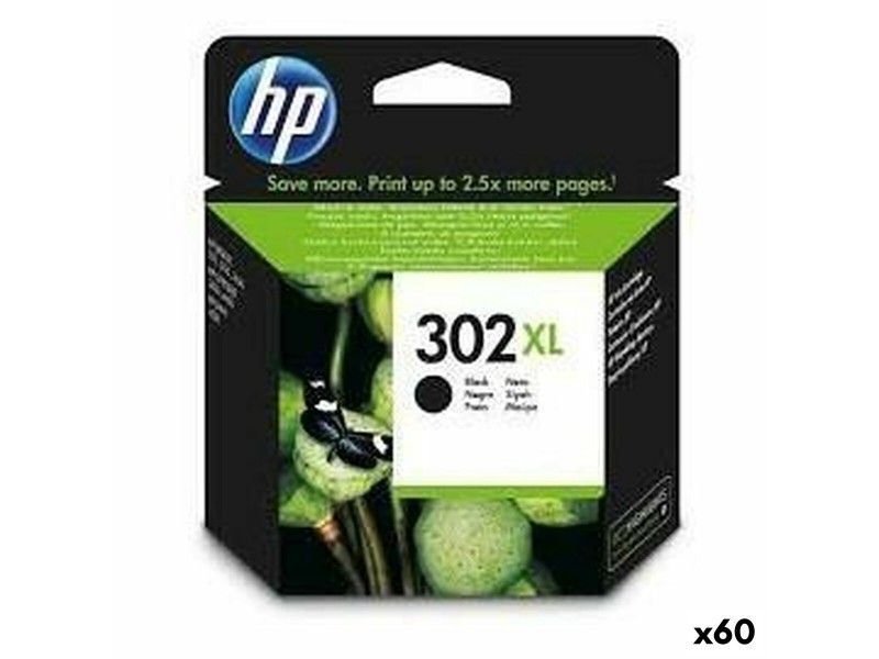 Оригиална касета за мастило HP 302 XL Черен (60 броя) NaN –  BB Касети с мастило