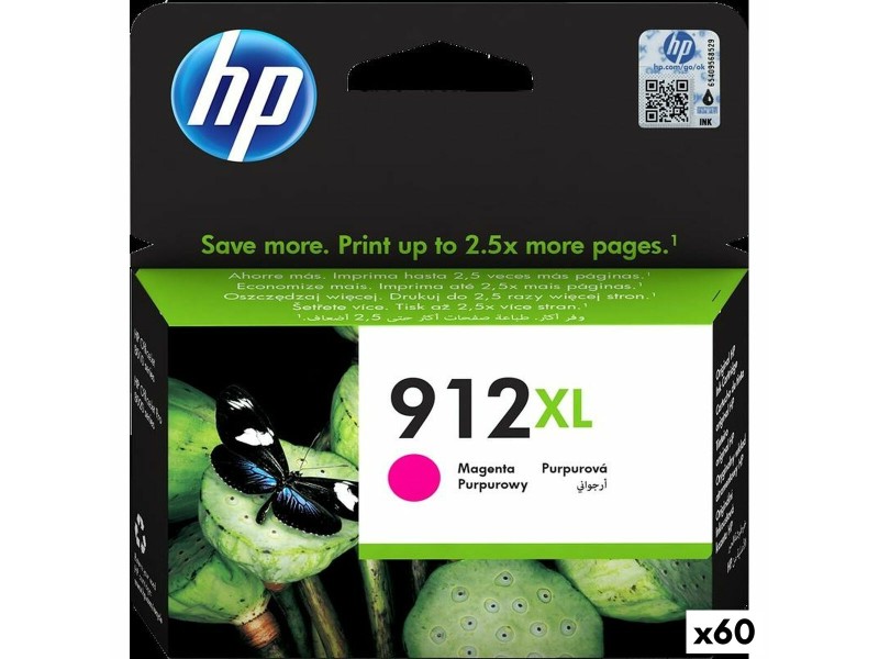 Оригиална касета за мастило HP 912XL Пурпурен цвят (60 броя) NaN –  BB Касети с мастило