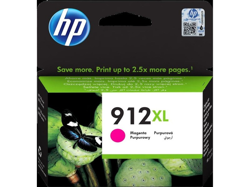 Оригиална касета за мастило HP 912XL Пурпурен цвят (60 броя) NaN –  BB Касети с мастило