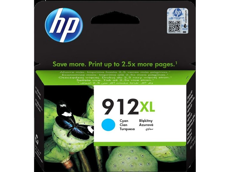 Оригиална касета за мастило HP 912XL Синьо-зелен (60 броя) NaN –  BB Касети с мастило