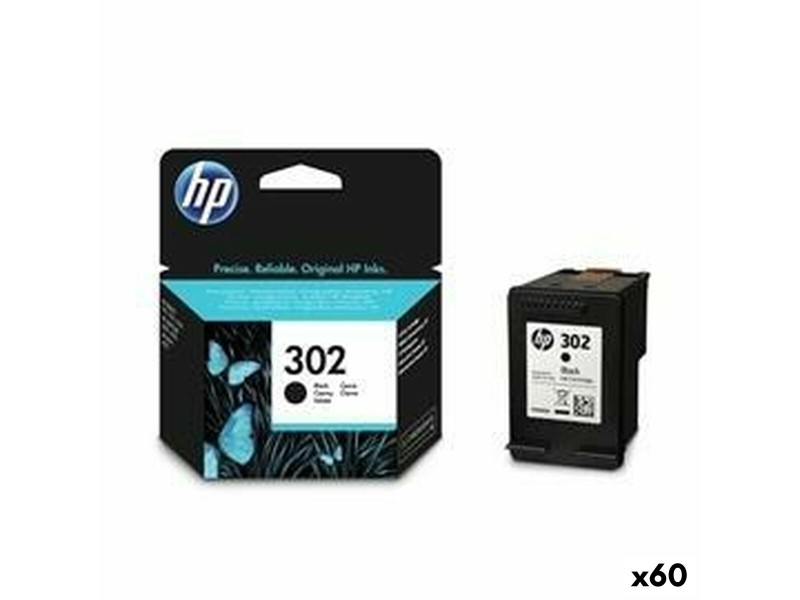 Оригиална касета за мастило HP Officejet 3830 Nº 302 Черен (60 броя) NaN –  BB Касети с мастило