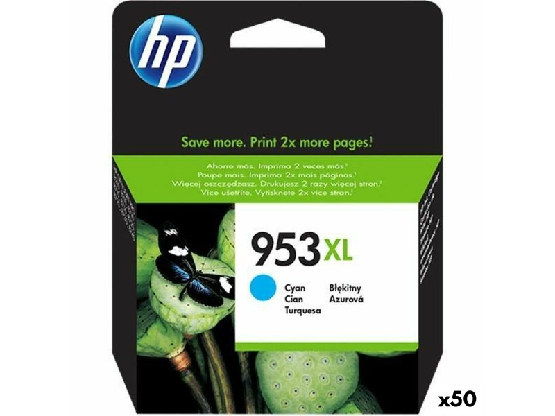 Оригиална касета за мастило HP 953XL Синьо-зелен (50 броя) NaN –  BB Касети с мастило