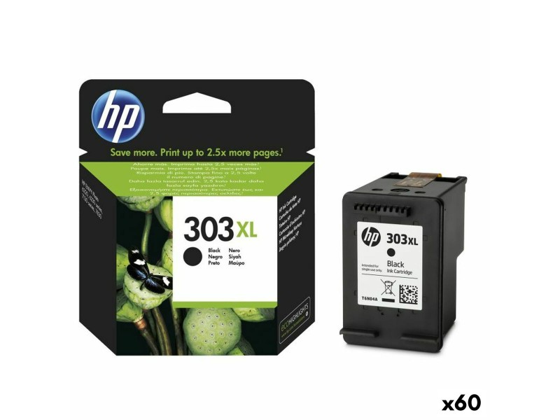 Оригиална касета за мастило HP Nº 303XL Черен (60 броя) NaN –  BB Касети с мастило