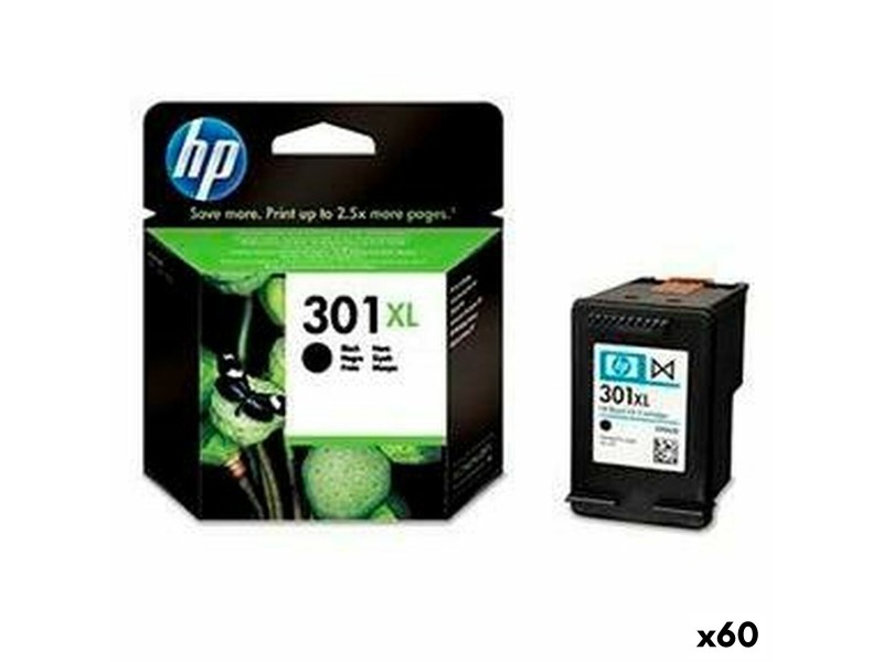 Оригиална касета за мастило HP Nº301XL Черен (60 броя) NaN –  BB Касети с мастило