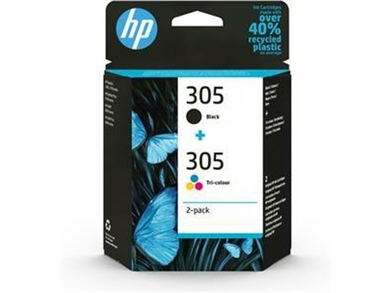 Оригиална касета за мастило HP 305 Жълт (24 броя) NaN –  BB Касети с мастило