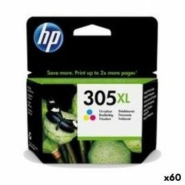 Оригиална касета за мастило HP 305XL Трицветен (60 броя)