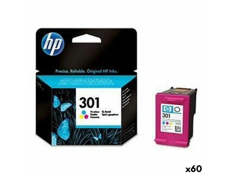 Оригиална касета за мастило HP 301 Трицветен (60 броя) NaN –  BB Касети с мастило