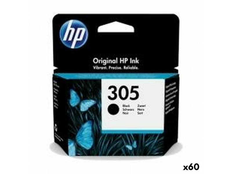 Оригиална касета за мастило HP 305 Черен (60 броя) NaN –  BB Касети с мастило