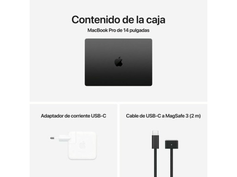 Лаптоп Apple MW2U3Y/A 14,2 M2 M4 24 GB RAM 512 GB SSD Испанска Qwerty NaN –  BB Лаптопи