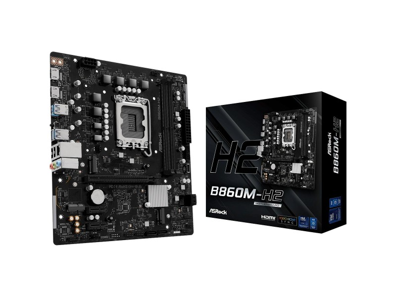 Дънна платка ASRock B860M-H2 Intel B860 LGA 1851 NaN –  BB Дънни платки