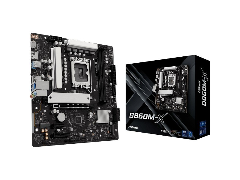 Дънна платка ASRock B860M-X Intel B860 LGA 1851 NaN –  BB Дънни платки
