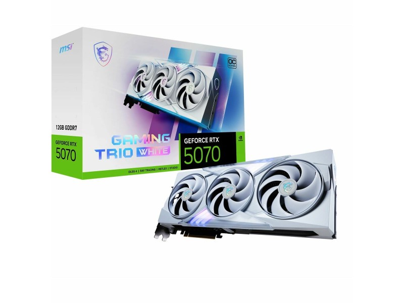 Графична карта MSI RTX 5070 12G GAMING TRIO OC WHI nvidia geforce rtx 5070 12 GB GDDR6X GDDR7 NaN –  BB Графични карти