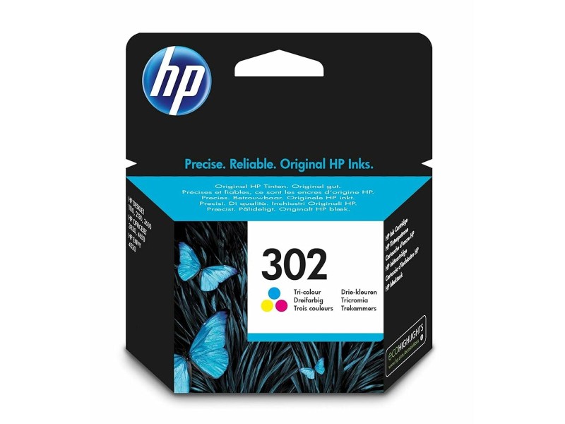 Оригиална касета за мастило HP Officejet 3830 All-in-One Nº 302 Трицветен (60 броя) NaN –  BB Касети с мастило