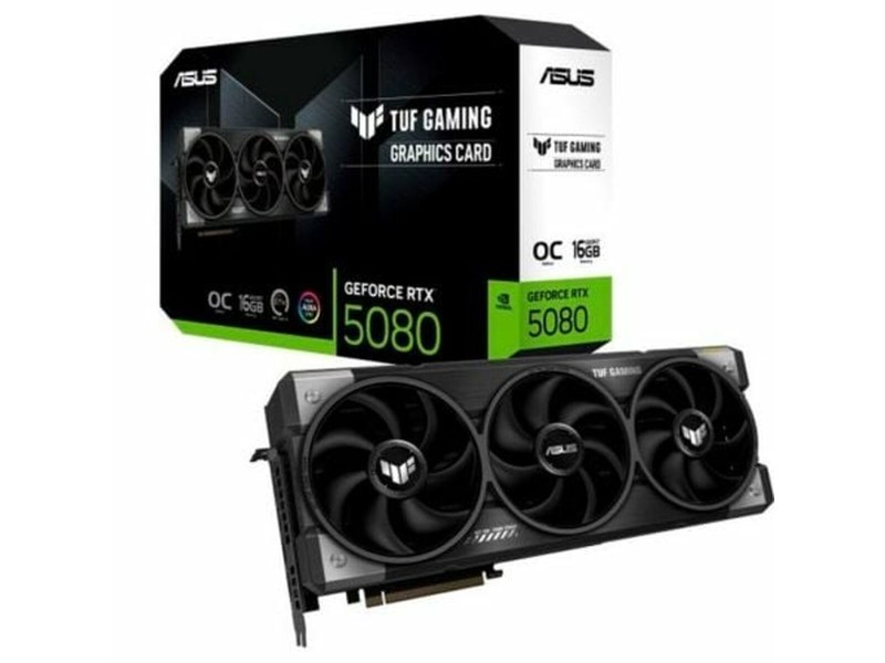 Графична карта Asus 90YV0M30-M0NA00 GEFORCE RTX 5080 16 GB GDDR6 GDDR7 NaN –  BB Графични карти