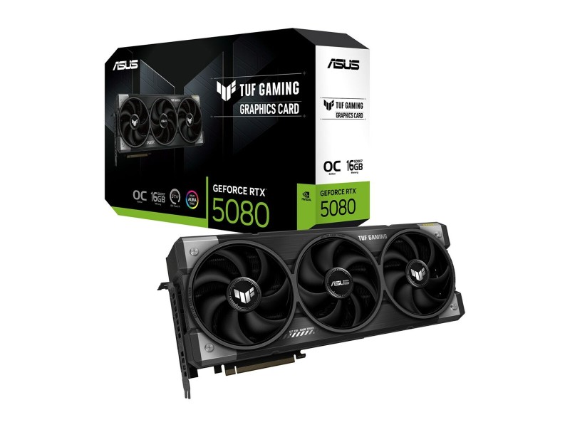 Графична карта Asus 90YV0M30-M0NA00 GEFORCE RTX 5080 16 GB GDDR6 GDDR7 NaN –  BB Графични карти