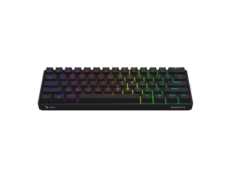 Клавиатура Savio BLACKOUT X2 PEACH Черен Qwerty US NaN –  BB Клавиатури