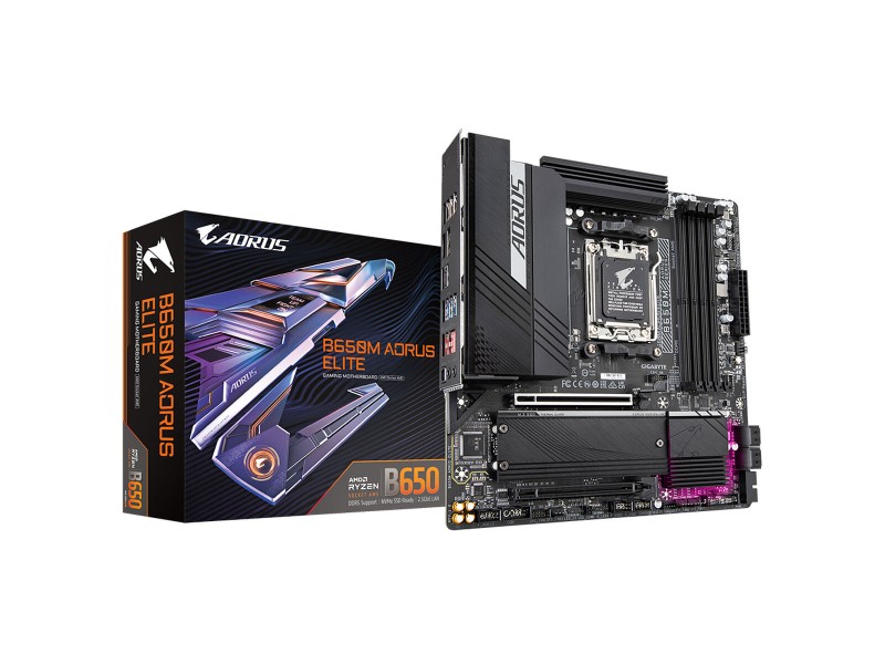 Дънна платка Gigabyte B650M AORUS ELITE AMD B650 AMD AM5 NaN –  BB Дънни платки