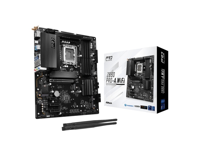 Дънна платка ASRock Z890 Pro-A WiFi Intel Z890 LGA 1851 NaN –  BB Дънни платки