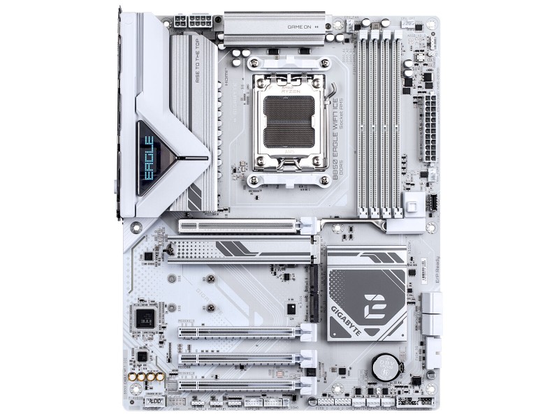 Дънна платка Gigabyte B850 EAGLE WF7 ICE Intel Wi-Fi 6 AMD AM5 AMD B850 NaN –  BB Дънни платки