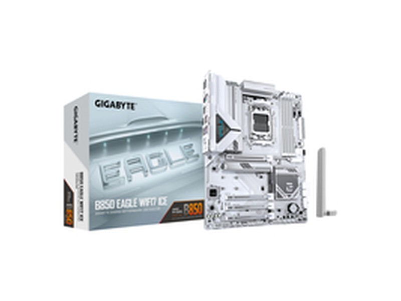 Дънна платка Gigabyte B850 EAGLE WF7 ICE Intel Wi-Fi 6 AMD AM5 AMD B850 NaN –  BB Дънни платки