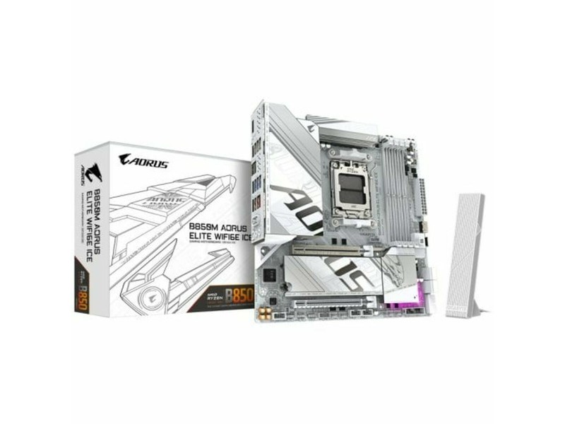 Дънна платка Gigabyte B850M AORUS ELITE WIFI6E ICE AMD AMD AM5 NaN –  BB Дънни платки