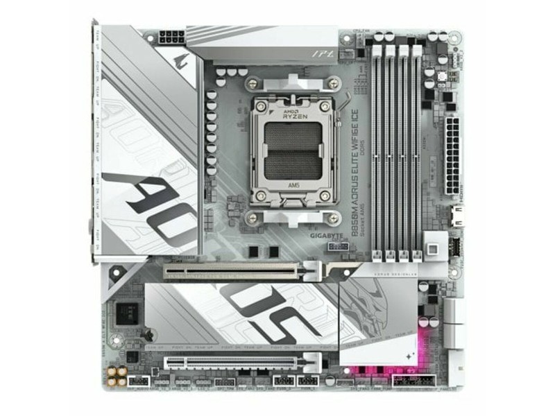 Дънна платка Gigabyte B850M AORUS ELITE WIFI6E ICE AMD AMD AM5 NaN –  BB Дънни платки