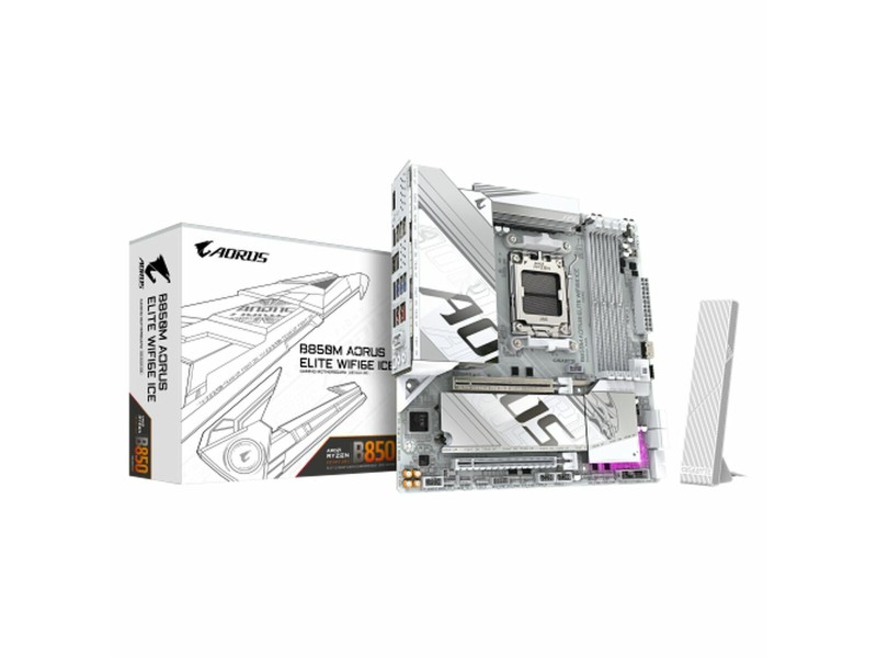 Дънна платка Gigabyte B850M AORUS ELITE WIFI6E ICE AMD AMD AM5 NaN –  BB Дънни платки