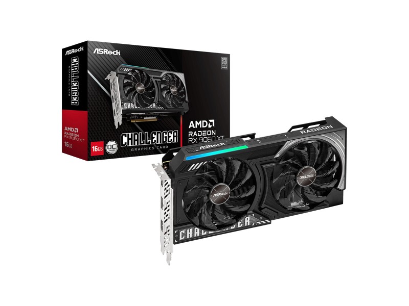 Графична карта ASRock RX9060XT CL 16GO 16 GB GDDR6 Графична карта ASRock RX9060XT CL 16GO 16 GB GDDR6 NaN – BB Графични карти