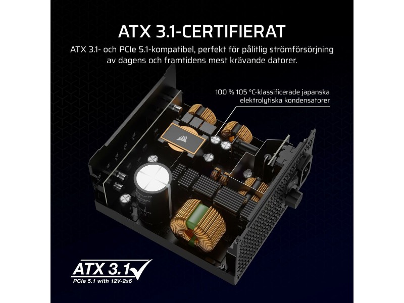 Захранване Corsair CP-9020271-EU ATX 1000 W 80 Plus Gold NaN –  BB Захранвания