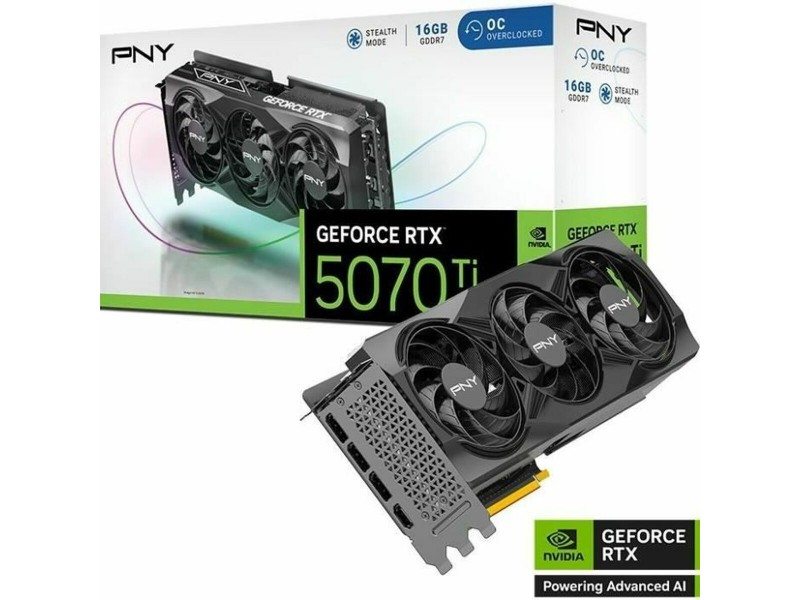 Графична карта PNY VCG5070T16TFXPB1-O nvidia geforce rtx 5070 ti 16 GB NaN –  BB Графични карти