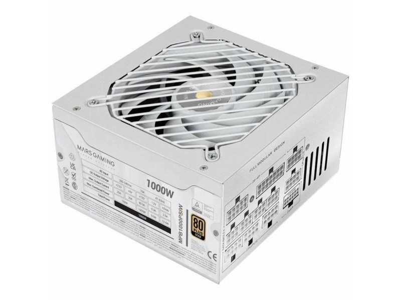 Захранване Mars Gaming MPB1000PSIW ATX 1000 W 80 Plus Gold NaN –  BB Захранвания