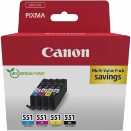 Оригиална касета за мастило Canon 6509B015 Многоцветен (4 броя)