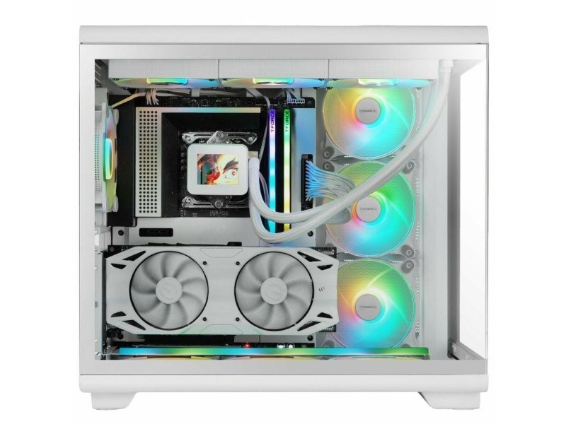 ATX полу-висока кутия Mars Gaming MCREVW Бял NaN –  BB Калъфи за настолни компютри