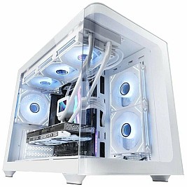 ATX полу-висока кутия Mars Gaming MCFUSIONMW Бял