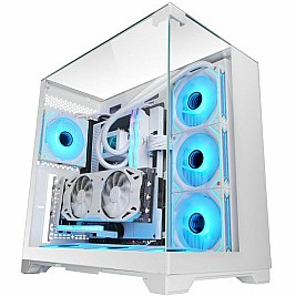мини висока кутия ATX / ITX Mars Gaming MCVISIONW Бял