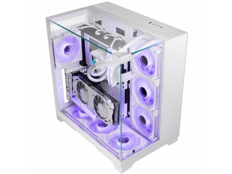 мини висока кутия ATX / ITX Mars Gaming MCVISIONW Бял NaN –  BB Калъфи за настолни компютри