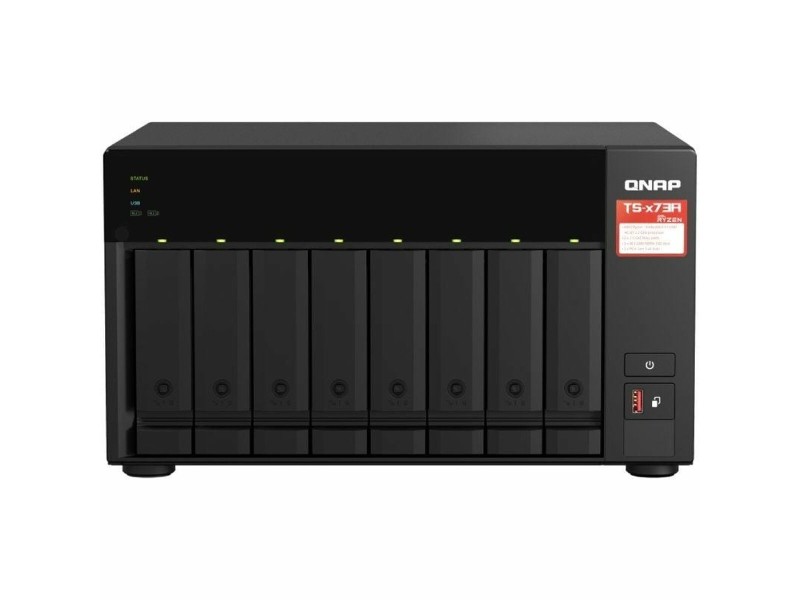 SATA 5.25 калъф за SATA 2.5 Qnap TS-873A-8G Черен AMD Ryzen V1500B NaN –  BB Мрежово прикачено хранилище