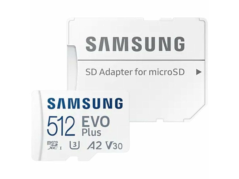 Mикро SD карта памет с адаптер Samsung EVO Plus 2023 512 GB NaN –  BB MicroSD карти