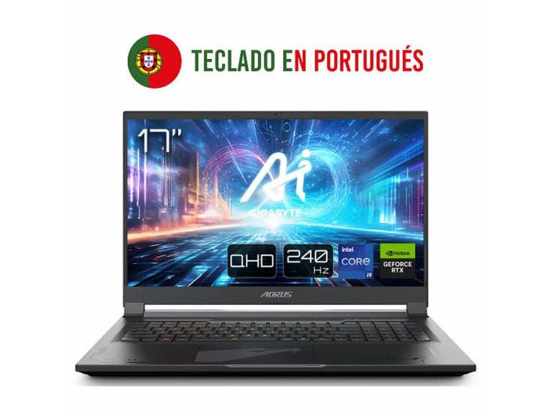 Лаптоп Aorus 17X AZF-B5ES665SP 17 i9-13900HX intel core i9-13980hx 32 GB RAM 2 TB 2 TB SSD Nvidia Geforce RTX 4090 Испанска Qwe NaN –  BB Лаптопи